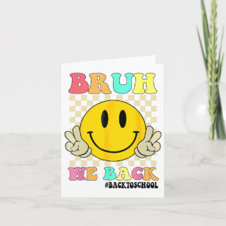 Niedlich Groovy Bruh Wir Back Teachers Kids Funny  Karte