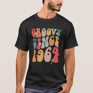 Niedlich Groovy Seit 1964 Farbenfrohe Blume Stil 5 T-Shirt