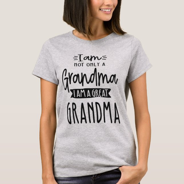 Niedlich Große Oma Funny Great Oma Geschenk T-Shirt (Vorderseite)