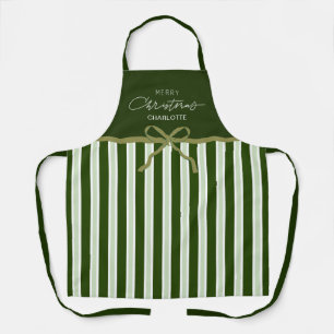 Niedlich Grün frohe Weihnachtsfeiertage Backen Sch Schürze