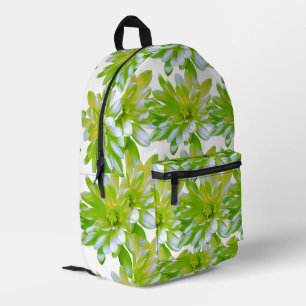 Niedlich grüne blühende Blume Grün daisy Bedruckter Rucksack