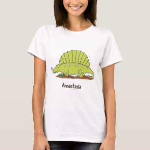 Niedlich-grüne Dimetrodon-Cartoon T-Shirt