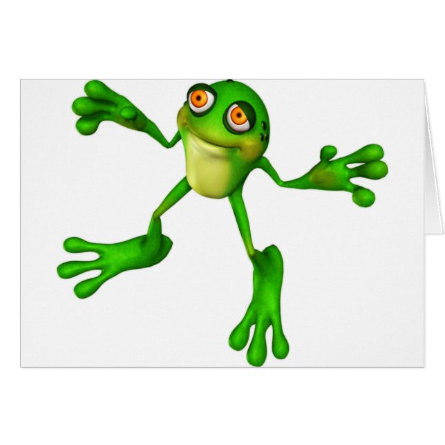 Niedlich-grüner Froggy (Vorderseite (Horizontal))