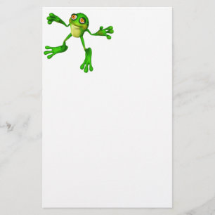 Niedlich-grüner Froggy Briefpapier