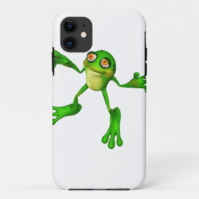 Niedlich-grüner Froggy Case-Mate iPhone Hülle (Rückseite)
