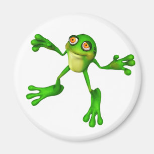 Niedlich-grüner Froggy Magnet