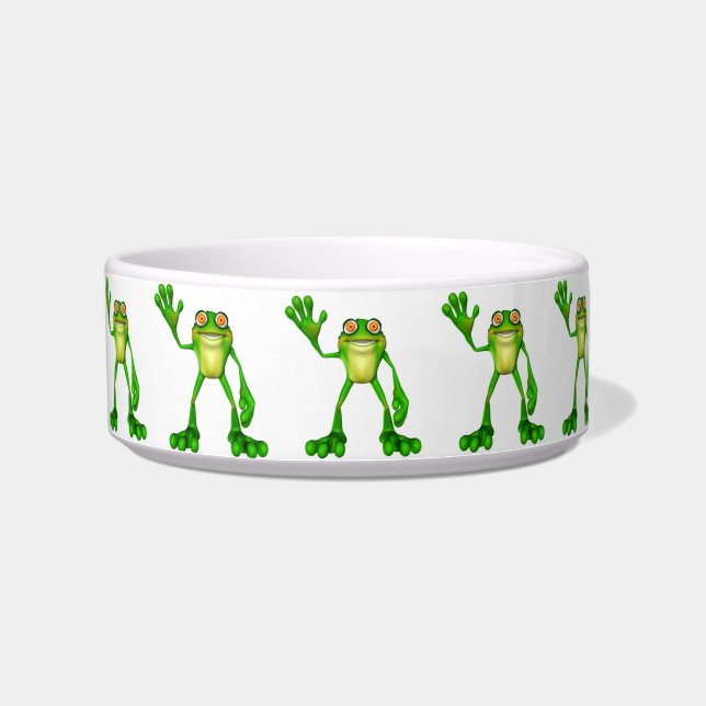 Niedlich-grüner Froggy Napf (Links)
