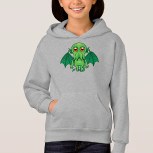 Niedlich grünes Cthulhu-Monster Hoodie