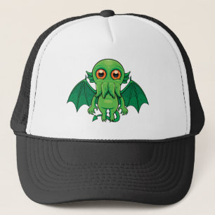 Niedlich grünes Cthulhu-Monster Truckerkappe