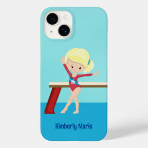 Niedlich Gymnastik Girl Personalisiert Blonde Gymn Case-Mate iPhone 14 Hülle