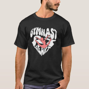 Niedlich Gymnastik Gymnast Herzgymnast Grafik T-Shirt