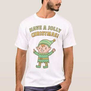 Niedlich haben einen Jolly Christmas Elf Doodle T-Shirt