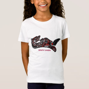 Niedlich Haida Mother Otter Liebe KIDS Shirt
