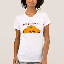 Niedlich Hallo Pumpkin! Fall Pumpkins & Blätter T-Shirt