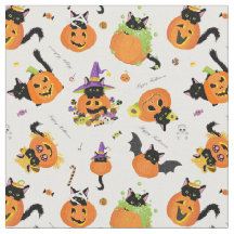 Niedlich Halloween Black Cat Pumpkin