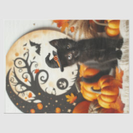 Niedlich Halloween Cat Moon Pumpkin Seidenpapier