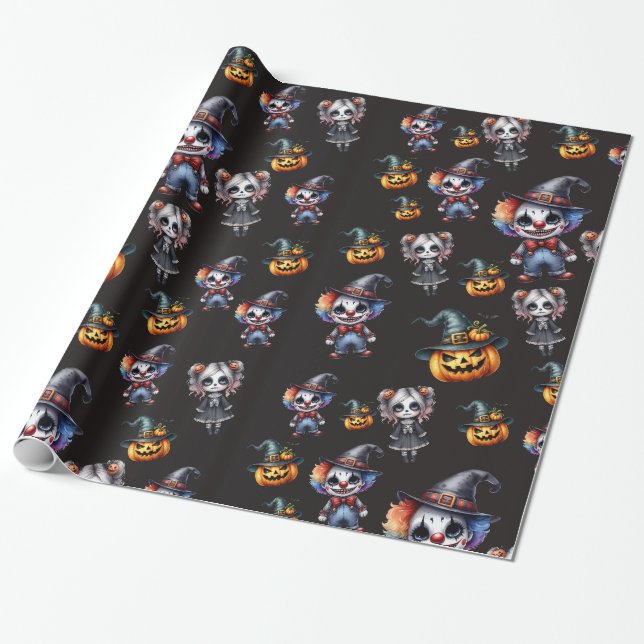 Niedlich Halloween Geschenkpapier (Ungerollt)