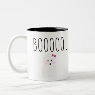 Niedlich Halloween Ghost Booooooo Zweifarbige Tasse