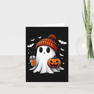 Niedlich Halloween Ghost Drink Pumpkin Karte
