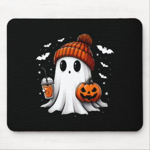 Niedlich Halloween Ghost Drink Pumpkin Mousepad