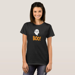 Niedlich Halloween Ghost Sprichwort Boo! T-Shirt