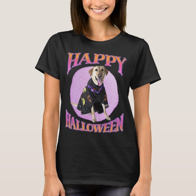 Niedlich Halloween Labrador T-Shirt (Vorderseite)