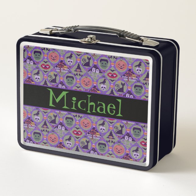 Niedlich Halloween Metall Brotdose (Vorderseite)