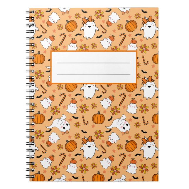 Niedlich Halloween Notizblock (Vorderseite)