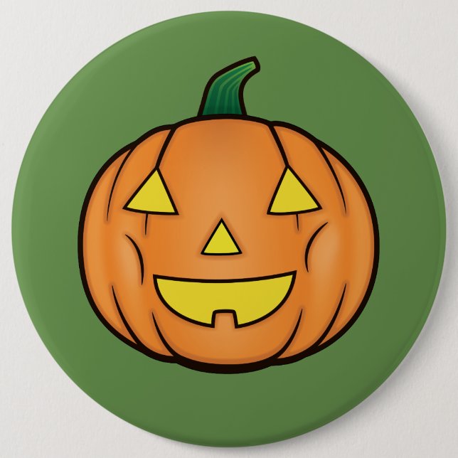 Niedlich Halloween Pumpkin Button (Vorderseite)