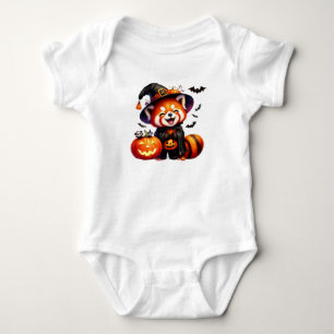 Niedlich Halloween Red Panda Baby Strampler