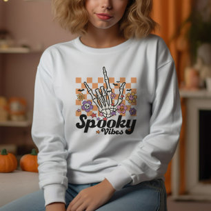 Niedlich Halloween Spooky Vibes Sweatshirt