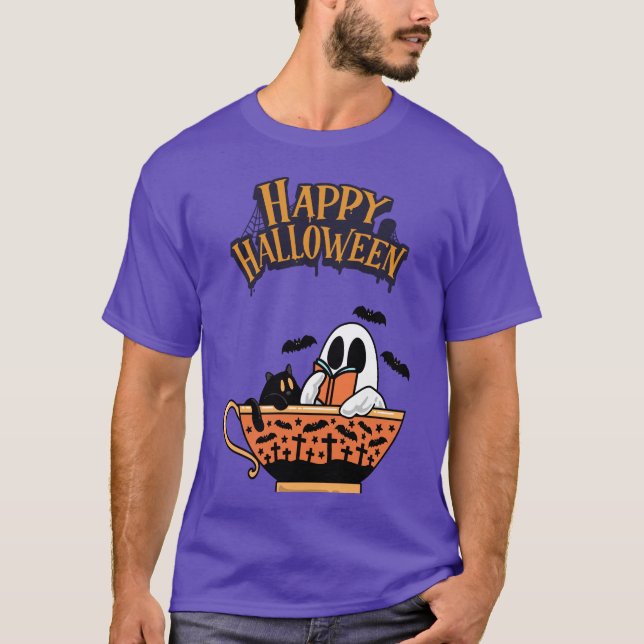 Niedlich Halloween T-Shirt (Vorderseite)