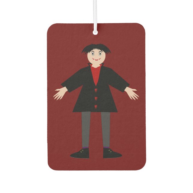 Niedlich Halloween Vampire Autolufterfrischer (Vorderseite)