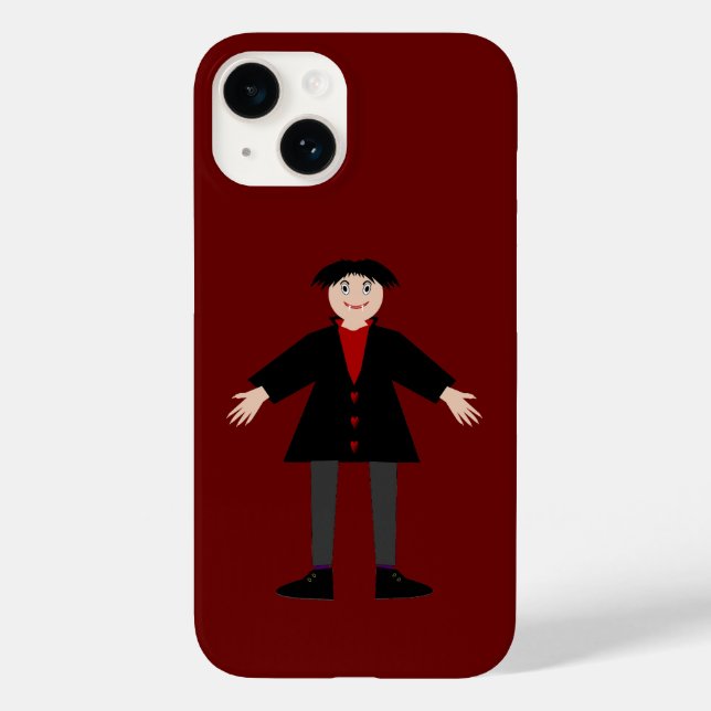 Niedlich Halloween Vampire Case-Mate iPhone Hülle (Rückseite)