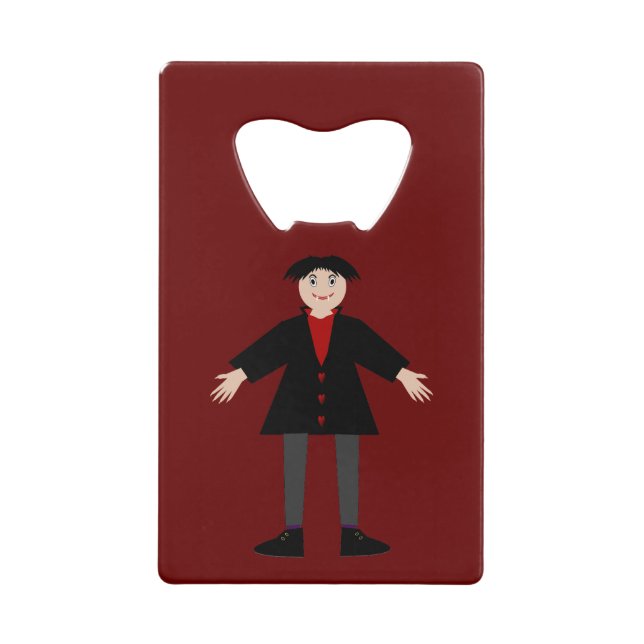 Niedlich Halloween Vampire Custom Geldbeutel Flaschenöffner (Vorderseite)