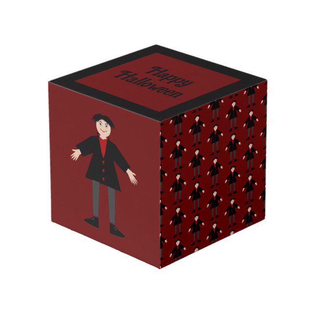 Niedlich Halloween Vampire Custom Würfel (Vorderseite Schrägansicht)