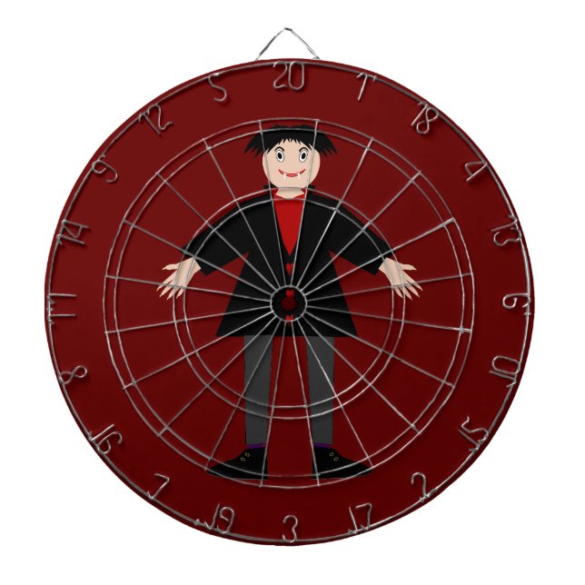 Niedlich Halloween Vampire Dartscheibe (vorne)