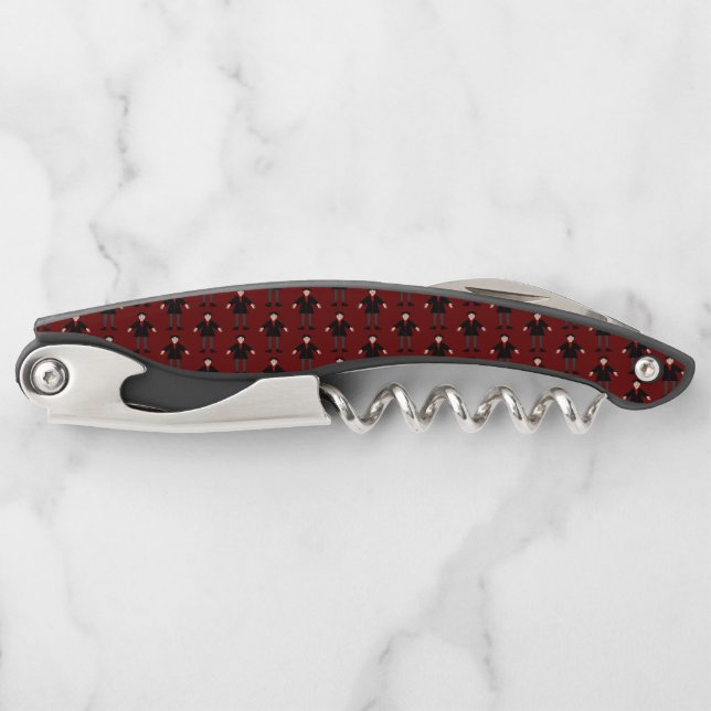 Niedlich Halloween Vampire Gemustert Kellnermesser (Vorderseite)