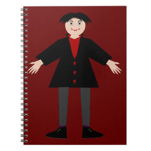 Niedlich Halloween Vampire Notizblock