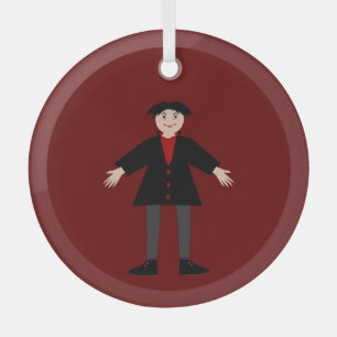 Niedlich Halloween Vampire Ornament Aus Glas