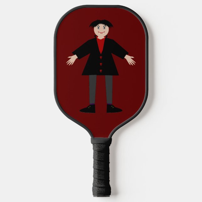 Niedlich Halloween Vampire Pickleball Schläger (Vorderseite)