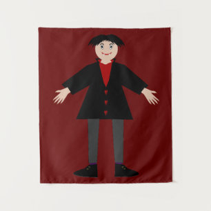 Niedlich Halloween Vampire Wandteppich