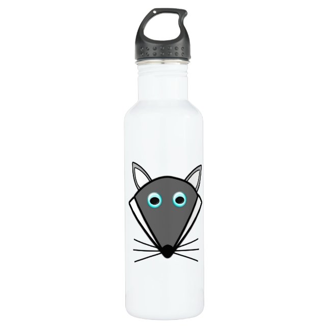Niedlich Halloween Wolf Edelstahlflasche (Vorderseite)