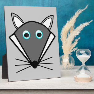 Niedlich Halloween Wolf Plaque Fotoplatte