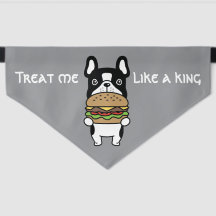 Niedlich Hamburger King French Bulldog Pet Bandana