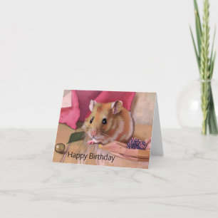 Niedlich Hamster Birthday Karte