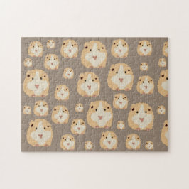 Niedlich Hamster Brown Pattern Puzzle