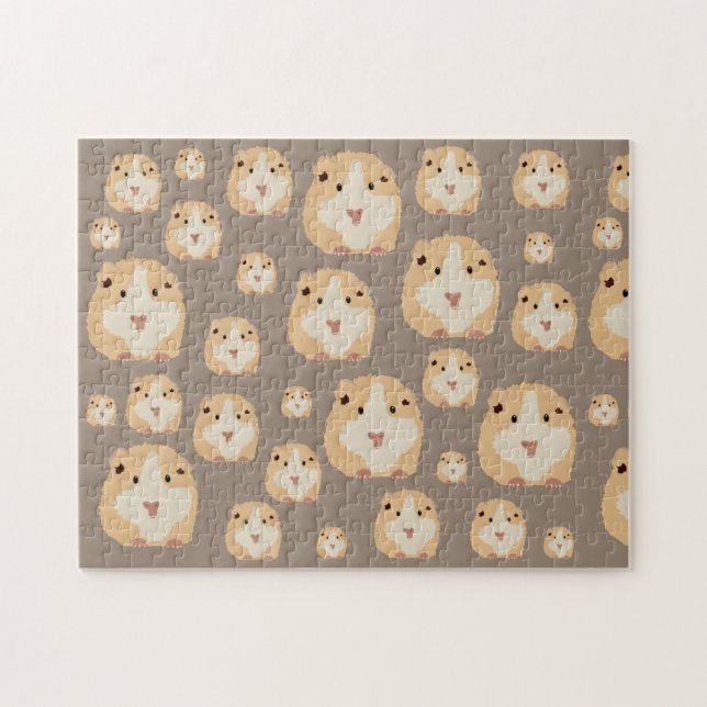 Niedlich Hamster Brown Pattern Puzzle (Horizontal)