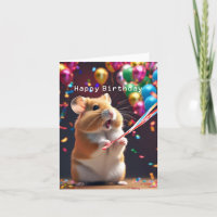 Niedlich Hamster-Geburtstagskarte