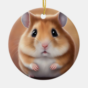 Niedlich Hamster Keramik Ornament